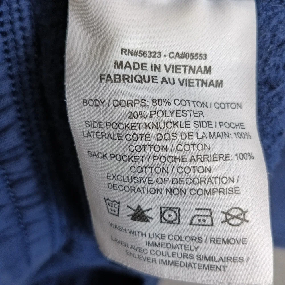 Nike Jogger Sweatpants Mens XL Tall Navy Blue Excellent Fleece Embroidered Logo